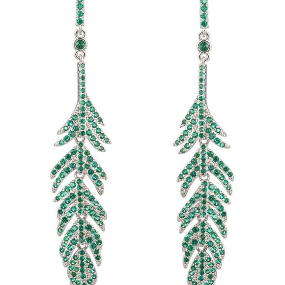 Feather Luxe Drop Earrings - Picture 2 of 2